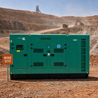 Groupe électrogène diesel silencieux triphasé 500 kVA 550 kVA 400 kW 500 kW 600 kW 800 kW 1 MW avec ATS