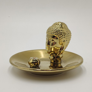 Porta incenso Buddha, porta incenso all'ingrosso a buon mercato candela <span class=keywords><strong>d</strong></span>'<span class=keywords><strong>oro</strong></span> bruciatore di Aroma - Product Image 3