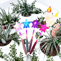 Bâtons LED en plastique écologiques créatifs, bâton lumineux magique pour concert, bâton lumineux étoile, jouet féérique pour les décorations de fête d'anniversaire et d'Halloween