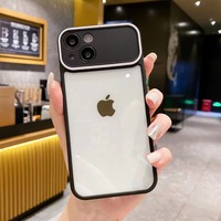 Coque de téléphone rigide PC transparente pour iPhone 16 17 15 14 13 12 11 Pro Max Plus fournisseur d'origine avec couvercle de Protection d'objectif de caméra