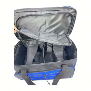 Sacs de bowling à roulettes pratiques avec compartiment à chaussures spacieux, en tissu Oxford, taille 21 pouces, pour deux balles, style tendance pour la salle de sport et l'extérieur - Product Image 4