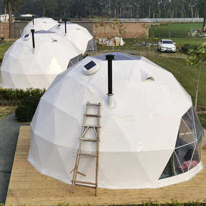 Tenda a cupola Glamping vista panoramica per ritiri ecologici tenda unica a sfera geodetica per campeggi della foresta sulla spiaggia di montagna - Product Image 4