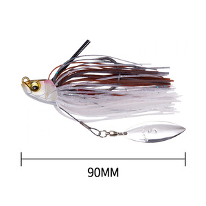 Esca Artificiale in Acciaio Inox, Spinner Rotante Composito con Ganci, Esca Sonora per <span class=keywords><strong>Pesca</strong></span> in Acqua Dolce e Mare, per Spigola - Product Image 3