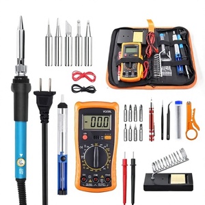 Kit <span class=keywords><strong>de</strong></span> fer à souder électrique à température réglable, multimètre, <span class=keywords><strong>station</strong></span> <span class=keywords><strong>de</strong></span> <span class=keywords><strong>soudage</strong></span> à affichage numérique avec isolation thermique - Product Image 3