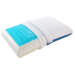 Sell well soft gel sleeping pillow cooling gel anti-apnea gel memory foam pillow