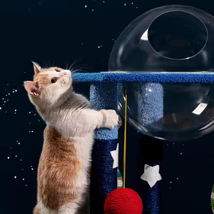 Árbol rascador para gatos de uso doméstico, columna alta, con <span class=keywords><strong>nido</strong></span> especial integrado, universal para las cuatro estaciones, cápsula espacial para gatos - Product Image 3