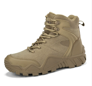 HPB01 Promotion Stock - Bottes d'entraînement en daim marron désertique et noir AS33 - Bottes de combat Coyote Brown, Khaki, Noir - Product Image 2