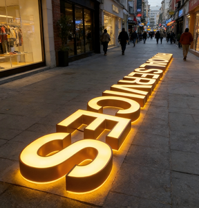 Letrero Acrílico Iluminado LED para Exteriores, Marca SONGWEN, Letrero Tridimensional Luminoso sin Marco, Blanco Cálido 2700K - Product Image 2