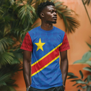 Camisetas personalizadas de alta calidad de tendencia 2025, camiseta personalizada de África y el Congo, ropa con estampado de bandera - Product Image 3