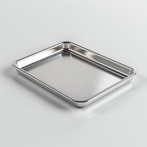 TZR vassoi in acciaio inox di alta qualità durevole e facile da pulire per cucina e laboratorio UseCustom vassoio di servizio in metallo vassoio - Product Image 6