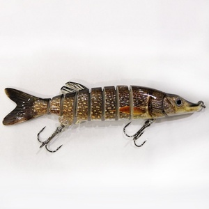 Esca Artificiale Rigida in ABS da 12,5 cm/17 g a Nove Sezioni con Ami, Postura di Nuoto Flessibile, per la Pesca del Dogfish - Product Image 6