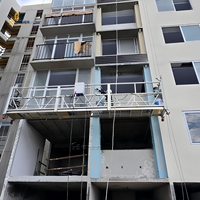 Plateforme suspendue électrique modulaire en aluminium ZLP800, échafaudage suspendu pour l'entretien et le nettoyage des façades en hauteur
