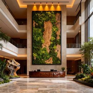 <span class=keywords><strong>Tableau</strong></span> mural en <span class=keywords><strong>mousse</strong></span> verte véritable avec cadre en bois, peintures de plantes artificielles de haute qualité pour la décoration intérieure, aménagement paysager et décorations de Pâques - Product Image 5