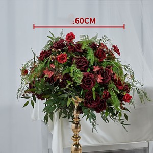 Série de Noël : Boules de roses vertes, arrangements floraux pour tables de mariage, boules de fleurs pour colonnes romaines, plantes artificielles - Product Image 3