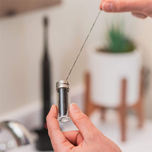 <span class=keywords><strong>Fil</strong></span> <span class=keywords><strong>dentaire</strong></span> écologique zéro déchet au charbon de bambou, maïs naturel, végétalien, saveur menthe, compostable, 30m, emballage bouteille en verre pour - Product Image 4