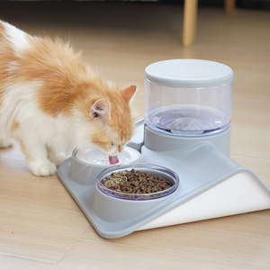 Groothandel Plastic Automatische Kattenhond Waterdispenser En Voerbak - Product Image 2