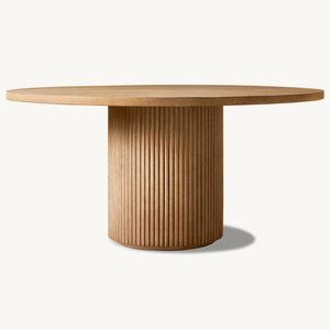 Rhoohill Tùy Chỉnh Phong Cách Mỹ Rh Bàn Ăn Bằng Gỗ Đặt 6 Ghế 8 10 Chỗ Ngồi Hiện Đại Sang Trọng Rắn Gỗ Vòng Bàn Ăn - Product Image 5