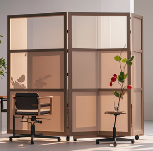 Mur de séparation d'écran de panneau de verre de cadre visible moderne - Product Image 1