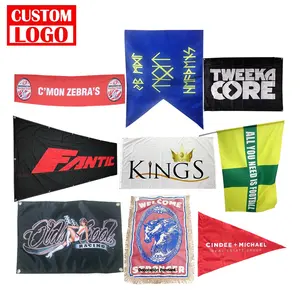 Mall/Supermarket/ Shop/University School Event Wall Fabric Banners Both Sides Printing Sublimation Blank Canvas Wall Banner