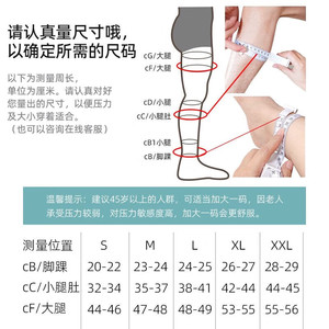 Medias de Compresión para Várices BOSSWIN, Antitrombóticas, Nivel 2, por Encima de la Rodilla - Product Image 3