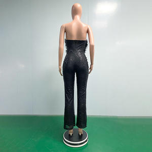 <span class=keywords><strong>Combinaison</strong></span> à paillettes à la mode européenne et américaine <span class=keywords><strong>Combinaison</strong></span> <span class=keywords><strong>de</strong></span> soirée pour dames <span class=keywords><strong>Combinaison</strong></span> formelle - Product Image 5