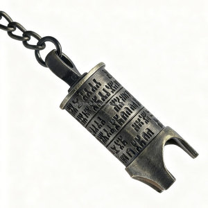 KEYCHAIN SUPPLIER Customizable Ethnic Style Six-Character Mantra Prayer <strong>Wheel</strong> <strong>Chain</strong> <strong>Key</strong> Rings Vintage Brass Metal <strong>Key</strong> <strong>Chains</strong> - Product Image 2