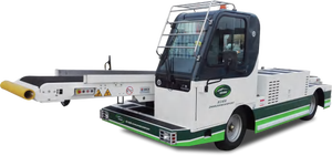 Nouveau camion automoteur diesel pour le chargement/déchargement de bagages à l'aéroport de Jumeirah avec tracteur de remorquage et rampe de convoyage - Product Image 3