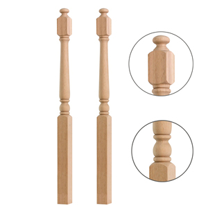 Truyền thống rắn gỗ cầu thang bộ phận OEM/ODM Top rắn gỗ cầu thang newel bài với 1 năm bảo hành Made in Việt Nam - Product Image 1