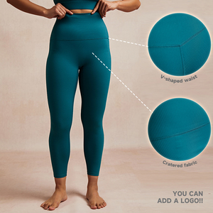 ชุดเลกกิ้งเอวสูงสำหรับผู้หญิงชุดเล่นโยคะสปอร์ตบราหลังผ้าเรยอนใหม่ออกแบบได้ตามต้องการ - Product Image 5