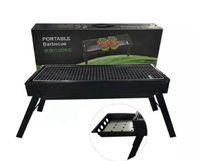 Ventes directes des fabricants, grand gril pliable pouvant être tiré, barbecue d'extérieur, barbecue portable au charbon de bois
