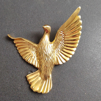 Poignée de meuble vintage en laiton massif en forme de colombe, bouton créatif en forme d'oiseau pour tiroir, armoire, placard, décoration de meubles