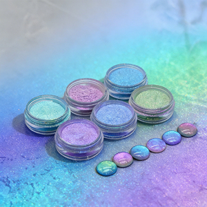 Nuevo Producto: Sombra de Ojos Duocromática Chameleon Mica de Alta Pigmentación, Pigmento Suelto con <span class=keywords><strong>Efecto</strong></span> Cromático de Cambio de Color Caramelo para Ojos - Product Image 3