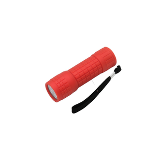 Plastic <b>Flashlight</b> 9LED With Batteries 3XAAA 3cmX10cm Portable Torch For Outdoor Use - Product Image 2