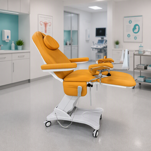 Table d'examen gynécologique haut de gamme, <span class=keywords><strong>fauteuil</strong></span> gynécologique avec élévateur électrique, table d'examen obstétrical pour hôpital, OB GYN - Product Image 1