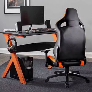 <span class=keywords><strong>Chaise</strong></span> de jeu ergonomique <span class=keywords><strong>Cougar</strong></span> réglable en PU avec accoudoirs chromés 2D, base en métal, pivotante, appui-tête, soutien lombaire, design moderne pour le bureau - Product Image 3