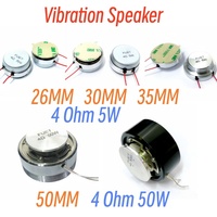Haut-parleur non auditif 30MM 4Ohm 5W avec fil 400Hz certifié CE pilote de conduction osseuse magnétique à faible distorsion harmonique pour peinture murale