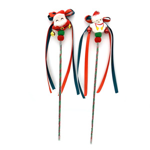 Jouets interactifs de baguette de <span class=keywords><strong>chat</strong></span> de Noël Offre Spéciale, <span class=keywords><strong>ficelle</strong></span> de teaser de <span class=keywords><strong>chat</strong></span> avec la cloche pour des chatons - Product Image 2