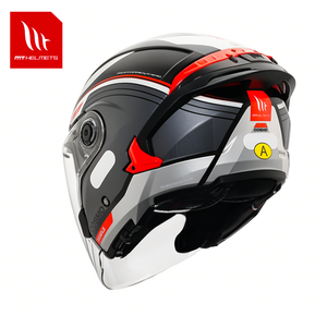 หมวกกันน็อค MT Helmets รุ่น COSMO SV แบบเปิดหน้า สำหรับรถจักรยานยนต์ โครงสร้าง ABS  แผ่นปิดหน้าใส  ระบบปลดเร็ว ได้รับมาตรฐาน ECE  ลายกราฟิก - Product Image 6