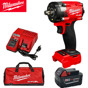Milwaukee M18 Cordless Wrench Ergonomic Grip Battery Charger Storage <strong>Bag</strong> for On-the-Go Repairs Portable Impact Wrench <strong>Tool</strong> <strong>Kit</strong> - Product Image 1
