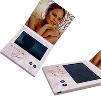 Publicité électronique personnalisée Brochure carte entreprise numérique catalogue croix ange musique LCD écran papier pour les promotions