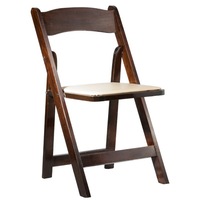 Chaise blanche pliante moderne en bois massif pour le jardin de mariage ou le restaurant à vendre comme mobilier d'hôtel