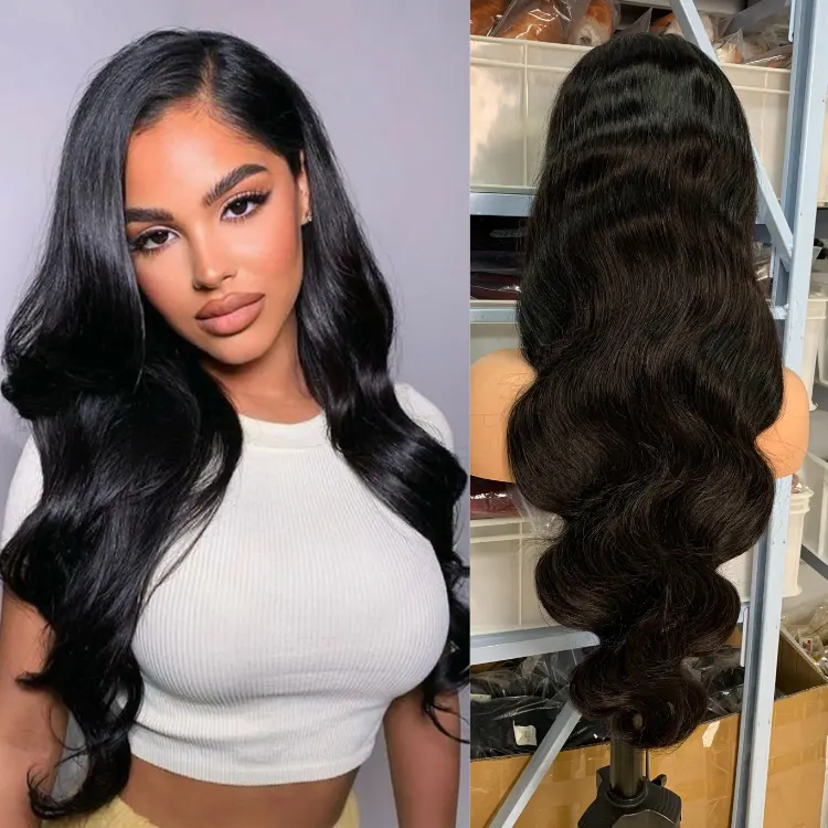 Wholesale Cheap 13x4 Lace Front Human Hair Wigs Virgin Remy Hair Brazilian Curly Body Wave HD Full Lace Front Human Hair Vendor
