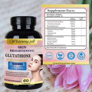 OEM 100% 高品質ビーガン10000MgビタミンCコラーゲンスキンホワイトニングL-GlutathionCapsule GlutathionPills - Product Image 2