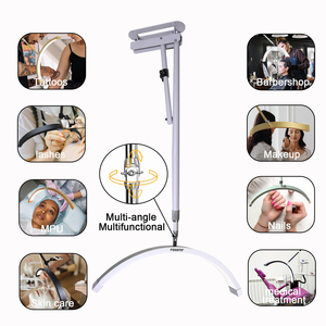 FOSOTO Lámpara <span class=keywords><strong>de</strong></span> Pared <span class=keywords><strong>de</strong></span> Media Luna, Luz <span class=keywords><strong>de</strong></span> Relleno Fotográfica, Lámpara LED <span class=keywords><strong>de</strong></span> <span class=keywords><strong>Techo</strong></span> para Barbería, Pestañas, Uñas, Tatuajes y Salón <span class=keywords><strong>de</strong></span> Belleza - Product Image 4