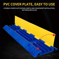 Haute Qualité Vitesse Bosse Grand 2 Canal Rampe Noir En Plastique Câble Protecteur