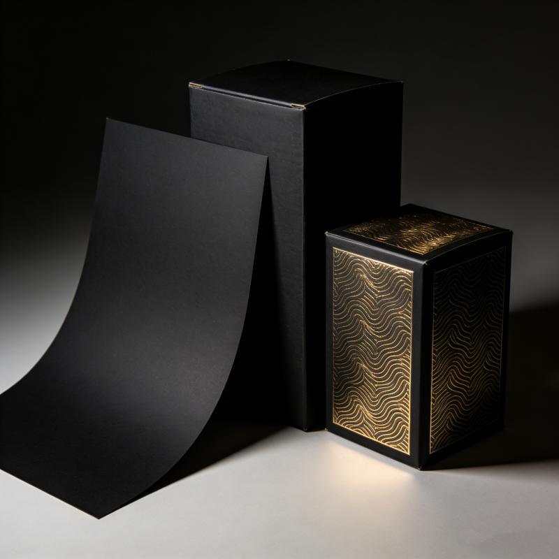 Black Card Paper High Smoothness for Offset Printing and Digital Printing