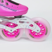 Patins à roues alignées de course en fibre de carbone à double couche, à extension complète, bien conçus, 125 mm, 110 mm, 100 mm, professionnels et légers