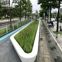 GFRC Leichtgewichtiger Runder Sitz für Öffentliche Parkmöbel und Urbane Außensitzgelegenheiten GFRC Leichtgewichtiger Runder Baum-Pool-Sitz