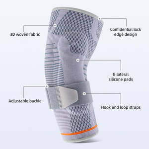 Manchon de compression pour coude en tricot 3D respirant, protection sportive, réduit la pression, vente en gros - Product Image 2