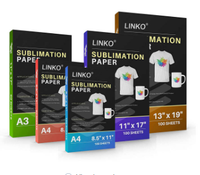 Papiers de sublimation LINKO de 0,92 m/1,02 m/1,12 m de largeur, papier de transfert thermique pour tasses, impression sur coton, imprimante de sublimation A1 A3